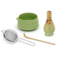GOURMETmaxx GOURMETmaxx Matcha-Set grün Keramik 5-tlg. 0.45 l, Grün GOURMETmaxx GOURMETmaxx Matcha-Set grün Keramik 5-tlg. 0.45 l, Grün
