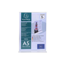 Exacompta Tischaufsteller A5 T-Form Hochformat – Kristall A5 Exacompta Tischaufsteller A5 T-Form Hochformat – Kristall A5