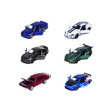 Majorette Showroom Deluxe Cars, 6-sort. 1:64 Metall