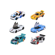Majorette Porsche Deluxe Cars, 6-sort. 1:64 Kunststoff mehrfarbig