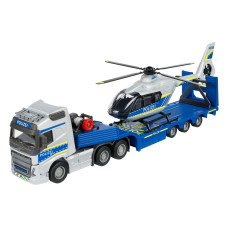 Majorette Volvo Truck + Airbus Police Helicopter