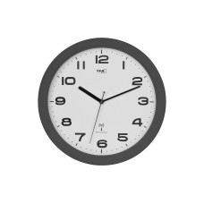 TFA Dostmann Wanduhr Anthrazit