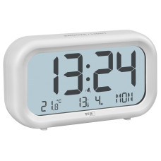 TFA Dostmann Nocta Weiss, Quarz, zwei Weckzeiten, grosses Display TFA Dostmann Nocta Weiss, Quarz, zwei Weckzeiten, grosses Display