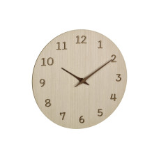 TFA Dostmann Wanduhr Braun
