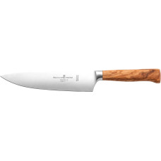 Schwertkrone Kochmesser 20 cm geschmiedet – olivenholz Silber/Braun Schwertkrone Kochmesser 20 cm geschmiedet – olivenholz Silber/Braun