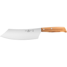 Schwertkrone BBQ Messer Grillmesser Olivenholz - 22 cm Silber/Braun Schwertkrone BBQ Messer Grillmesser Olivenholz - 22 cm Silber/Braun