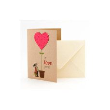Die Stadtgärtner Let Love Grow Karton A6 Blumen Motiv Inklusive Umschlag