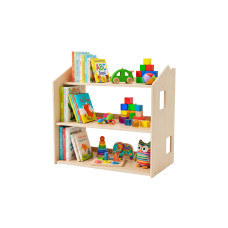 relaxdays Spielregal Holz Hellbraun 59 x 61 x 39 cm relaxdays Spielregal Holz Hellbraun 59 x 61 x 39 cm