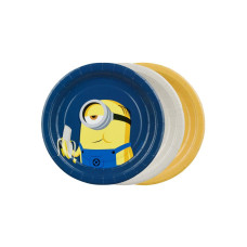 Partydeco PartyDeco Teller Minions klein, 6er-Set 6 Stück