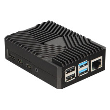 jOY-iT Gehäuse Aluminium für Raspberry Pi 4B Schwarz jOY-iT Gehäuse Aluminium für Raspberry Pi 4B Schwarz