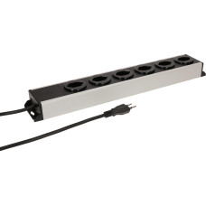 Max Hauri Steckdosenleiste Power Line 6x Typ 13 grau/schwarz 3.0m Max Hauri Steckdosenleiste Power Line 6x Typ 13 grau/schwarz 3.0m