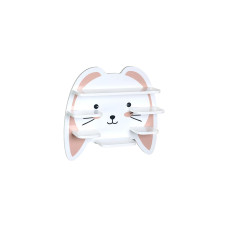 Kesper Wandregal Hasenmotiv Rosa Weiss 45 x 12 x 42 cm Kesper Wandregal Hasenmotiv Rosa Weiss 45 x 12 x 42 cm