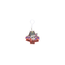 CRAFT Buddy I Will Destroy You, Crystal Art Rucksack Anhänger CRAFT Buddy I Will Destroy You, Crystal Art Rucksack Anhänger