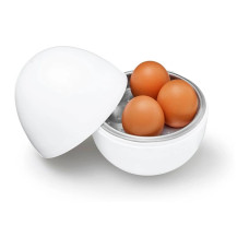 GOURMETmaxx GOURMETmaxx Mikrowellen-Eierkocher weiss für 4 Eier Weiss GOURMETmaxx GOURMETmaxx Mikrowellen-Eierkocher weiss für 4 Eier Weiss