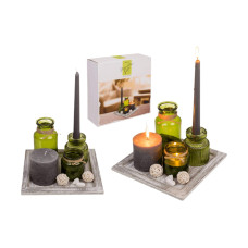 CHALET Chalet Deko-Set Completo Grün Grau CHALET Chalet Deko-Set Completo Grün Grau