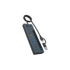 ICY BOX IB-HUB1743-CPD mit Power Delivery und USB-C/A Adapter ICY BOX IB-HUB1743-CPD mit Power Delivery und USB-C/A Adapter