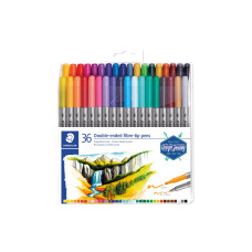 Staedtler Twin-tip pen 36 Farben silbergrau Staedtler Twin-tip pen 36 Farben silbergrau