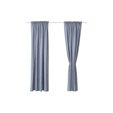 Urbanara Vorhang Solana, Graublau, 140 x 320 cm, Urbanara Vorhang Solana, Graublau, 140 x 320 cm,