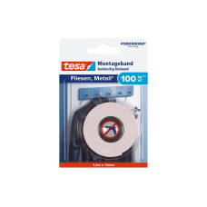 tesa Powerbond 19 mm x 1.5 m, Weiss