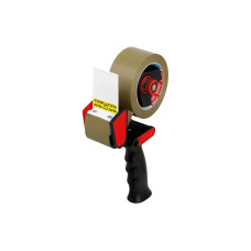 tesa Klebebandabroller 50 mm x 66 m, Schwarz/Rot
