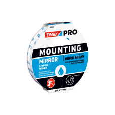 tesa Mounting PRO Spiegel 19 mm x 10 m, Weiss