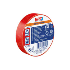 tesa 53988 Isolierband 19 mm x 20 m, Rot