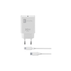 Cellular Line Charger Kit 20 W, USB-C auf Lightning Kabel, Weiss Cellular Line Charger Kit 20 W, USB-C auf Lightning Kabel, Weiss
