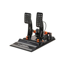 Asetek Racing Invicta Accelerator and Brake Pedal Aluminium Schwarz Orange