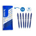 Pilot Gelschreiber FlowPack FriXion Clicker 6 Stück, Blau