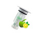 Abfluss-Fee LED-Abflussstopfen Weiss/Chrom mit Duftstein