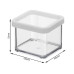 Rotho Vorratsdose Loft 5 Stück, 6.1 l, Transparent/Weiss
