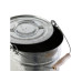 Kamino Mehrzweckeimer mit Deckel, 14 l, Silber