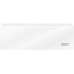 rido idé Pultkalender AC-Terminer 2027, Weiss 307 x 105 mm, 1 W/2 S