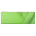 Simplex Tisch-Querkalender Colors 2027 1 W/2 S, 290 x 105 mm, Grün