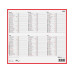 Biella Tafelkalender 32 x 29.7 cm Karton weiss rot matt