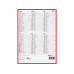 Biella Tafelkalender Karton weiss/rot gelocht 2027