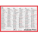 Biella Tafelkalender Karton weiss rot 16.5 x 11.5 cm
