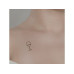 minink Tattoo Abstraktes Weinglas Grösse: S (1.9 cm x 3.9 cm)