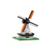 BRIXIES Bausteinmodell Grosse Windmühle aus 315 Bausteinen