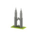 BRIXIES Bausteinmodell Petronas Towers aus 450 Bausteinen