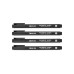 Aristo Pigment Liner 4er-Set schwarz, Stärken 0.1/0.3/0.5/0.7 mm