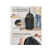 Songmics Recyclingeimer 135 l, Schwarz/Beige