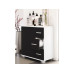 VCM Badezimmerregal Zalo XL 60 x 65 cm, Weiss/Schwarz
