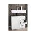 VCM Waschbeckenunterschrank Zalo XL 63 x 56 cm, Weiss