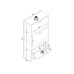 VCM Schuhschrank Halom M 59 x 105 cm, Weiss/Honig-Eiche