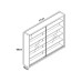 VCM Vitrine Agisa L 77 x 60 cm, Anthrazit VCM Vitrine Agisa L 77 x 60 cm, Anthrazit