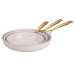 Fackelmann Pfannen-Set Signature 20 / 24 / 28 cm, Beige / Gold