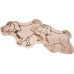 creanorm Schneidebrett FSC Ahorn in Hund Form, 23 x 21 x 1.2 cm
