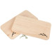 creanorm Schneidebrett FSC Erle 22 x 12 x 1.2 cm, Berge Motiv