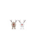 Hoptimist Aufsteller Bumble Rentier XS 2 Stück Beige/Weiss